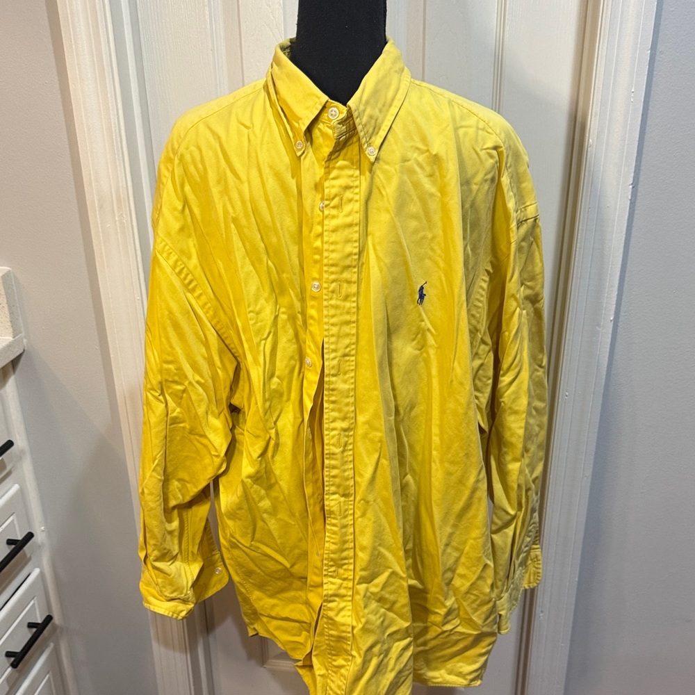 Polo by Ralph Lauren Yellow Shirt Jacket